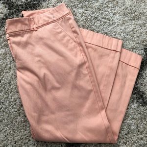 New York and Company salmon colored capris